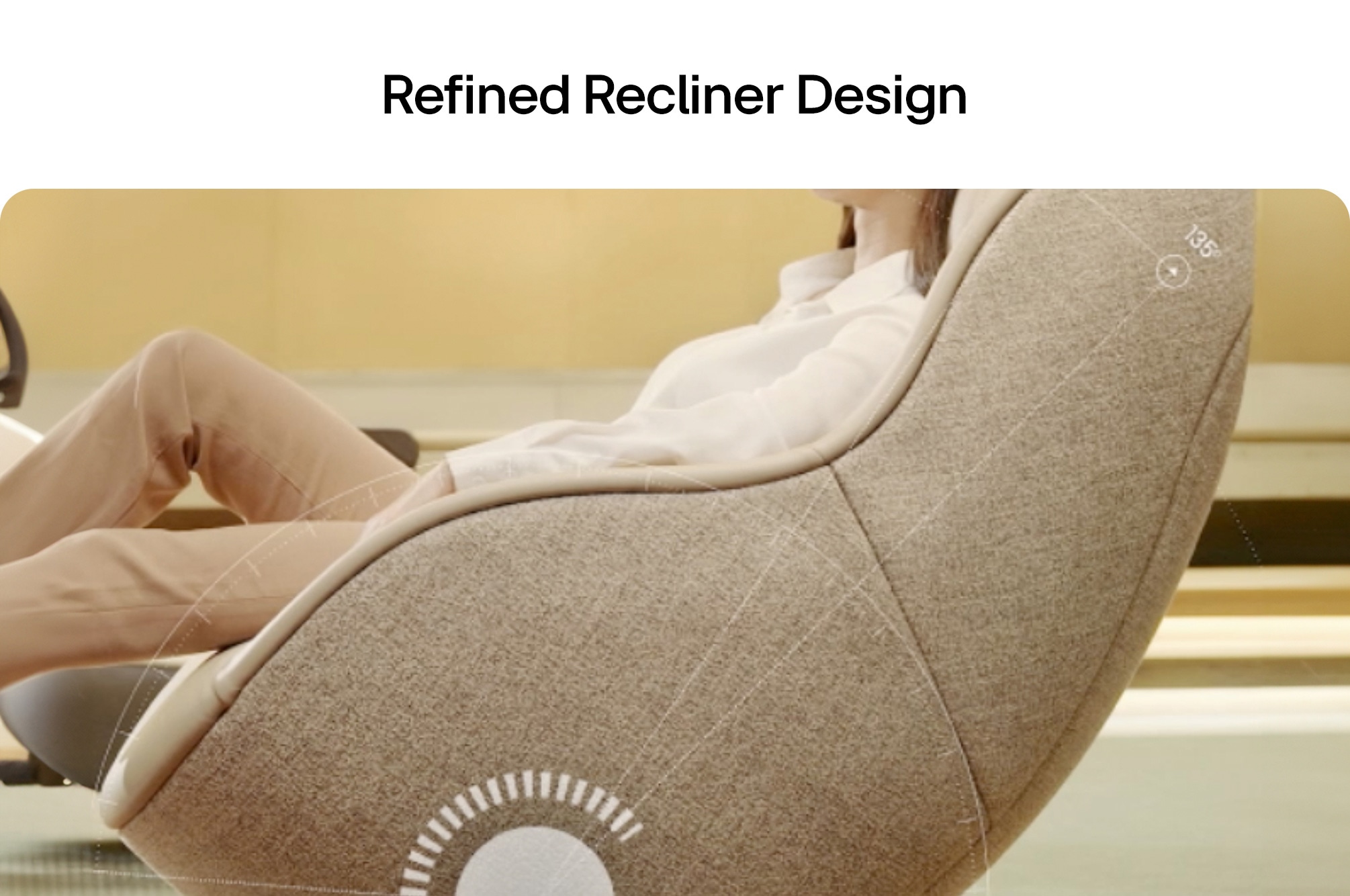 LG Massage Recliner MH21BBY in Cozy Beige — view 5