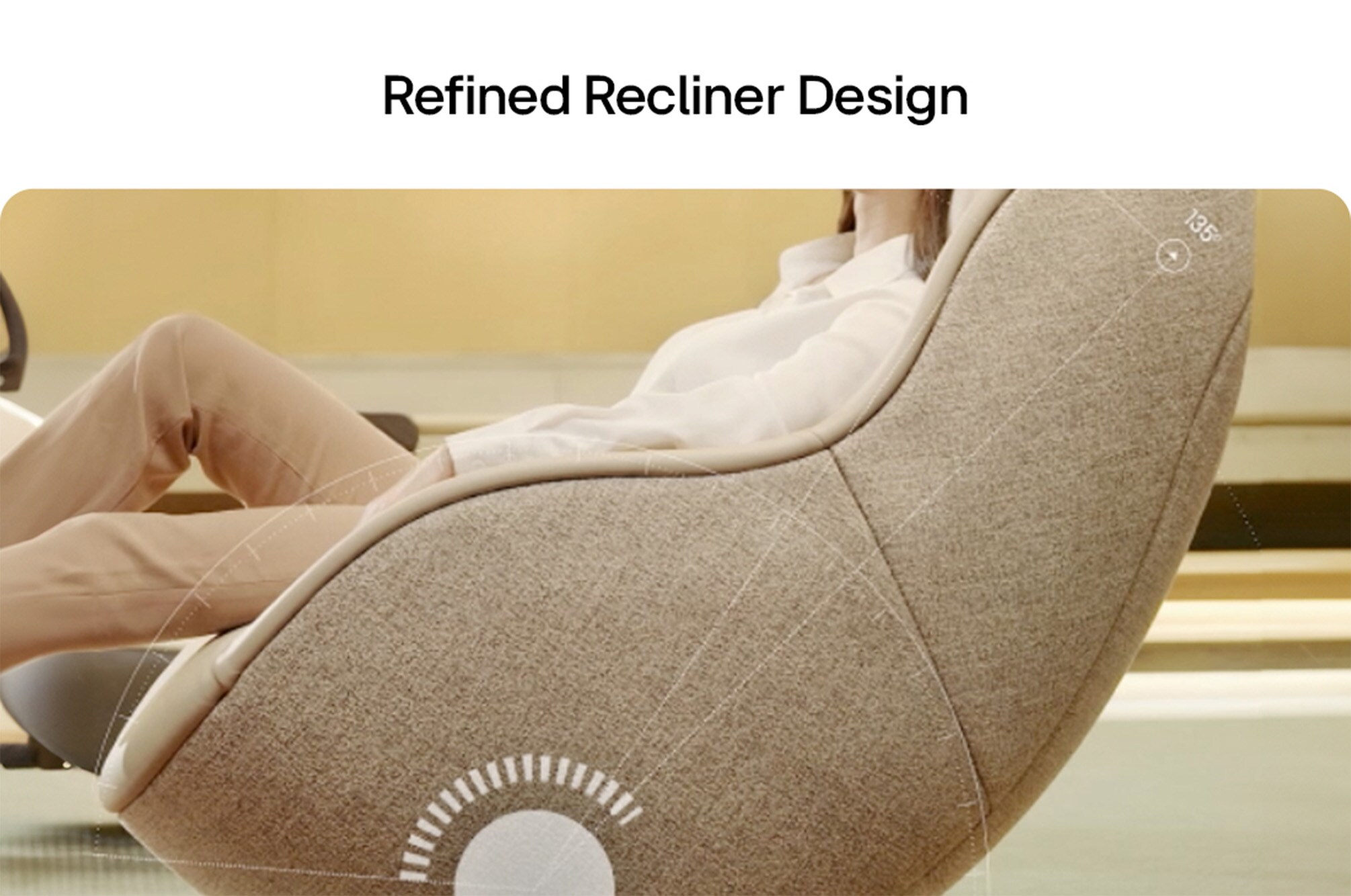 LG Massage Recliner MH21RRY in Cozy Brown — view 5