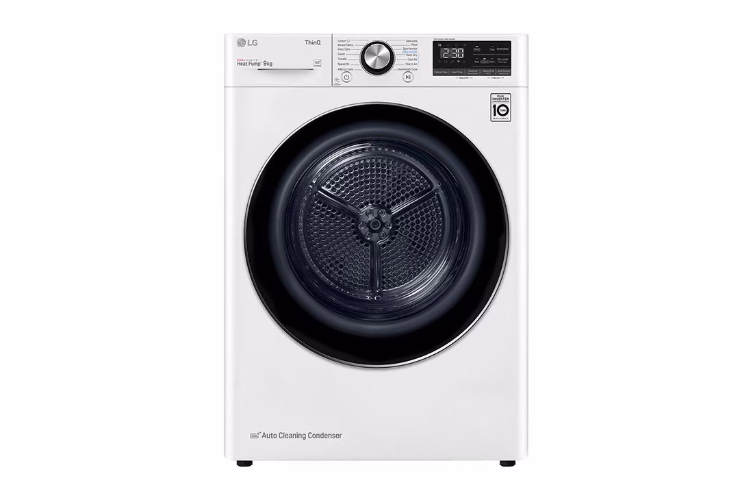 9kg Dual Inverter Heat Pump Dryer with Allergy Care and Eco Hybrid