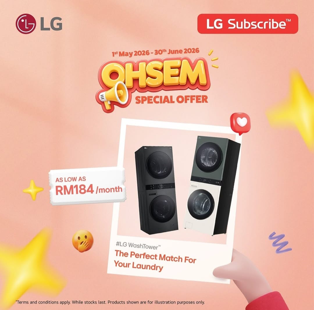 LG Wash Tower — LG Subscribe May 2026 promotion